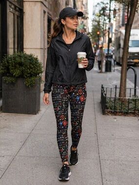 NWT LA Soul Women's Math Class Printed Leggings